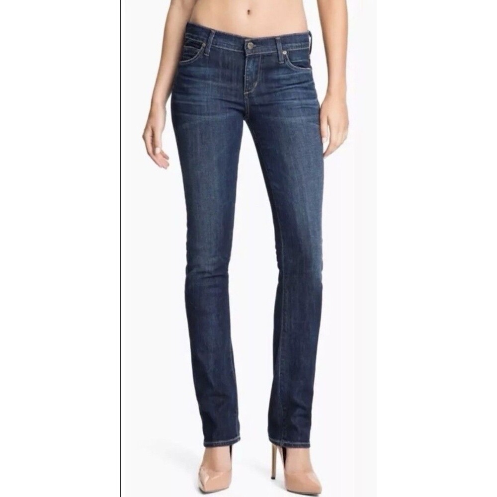 Citizens Of Humanity by Jerome Dahan Ava Low Rise Straight Dark Wash Jeans Sz 28